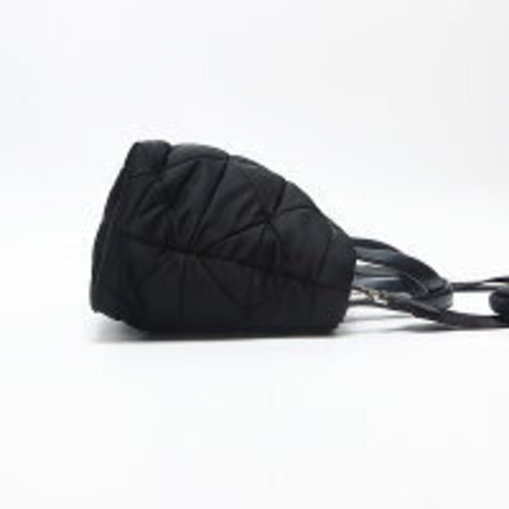 Prada Padent Triangle Logo Handbag Clutch Black - Picture 5 of 13